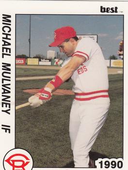 1990 Best Cedar Rapids Reds #7 Michael Mulvaney Front