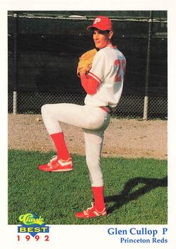 1992 Classic Best Princeton Reds #27 Glen Cullop Front