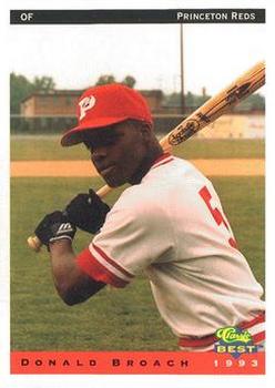 1993 Classic Best Princeton Reds #2 Donald Broach Front