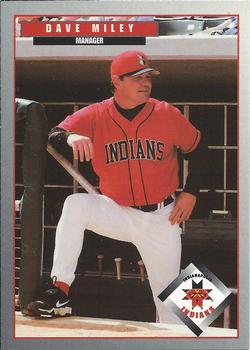 1999 Blueline Indianapolis Indians #1 Dave Miley Front