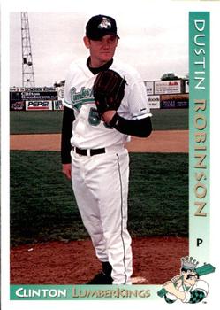 1999 Grandstand Clinton LumberKings #NNO Dustin Robinson Front