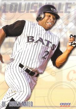 2003 Choice Louisville Bats #22 Ruben Mateo Front
