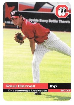 2003 Grandstand Chattanooga Lookouts #NNO Paul Darnell Front