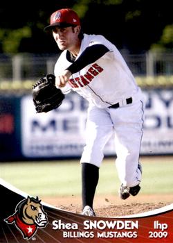 2009 Grandstand Billings Mustangs #NNO Shea Snowden Front
