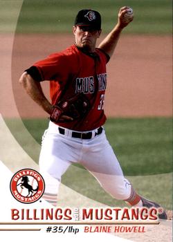 2010 Grandstand Billings Mustangs #NNO Blaine Howell Front