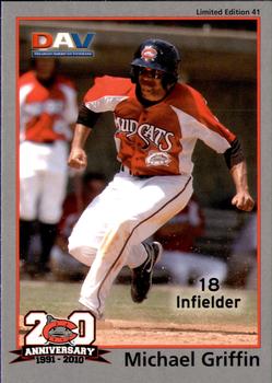 2010 DAV Minor / Independent / Summer Leagues #41 Michael Griffin Front