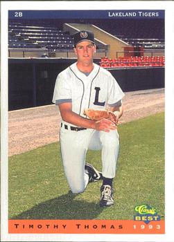 1993 Classic Best Lakeland Tigers #24 Timothy Thomas Front