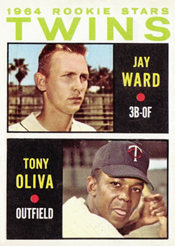 1964 Topps #116 Twins 1964 Rookie Stars (Jay Ward / Tony Oliva) Front