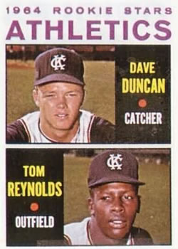 1964 Topps #528 Athletics 1964 Rookie Stars (Dave Duncan / Tom Reynolds) Front