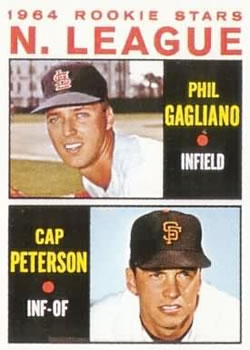 1964 Topps #568 N. League 1964 Rookie Stars (Phil Gagliano / Cap Peterson) Front