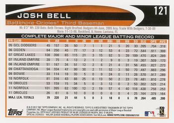 2012 Topps #121 Josh Bell Back