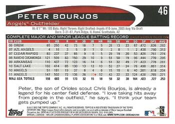 2012 Topps #46 Peter Bourjos Back