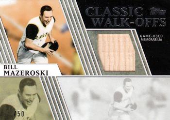 2012 Topps - Classic Walk-Offs Relics #CWR-BM Bill Mazeroski Front