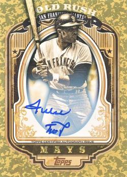 2012 Topps - Gold Rush Wrapper Redemption Autographs #20 Willie Mays Front