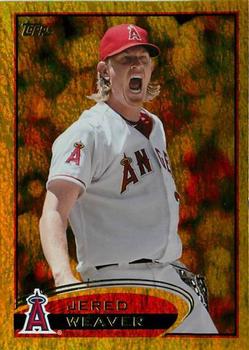 2012 Topps - Gold Sparkle #250 Jered Weaver Front