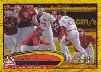 2012 Topps - Gold Sparkle #291 David Freese Front