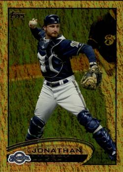 2012 Topps - Gold Sparkle #395 Jonathan Lucroy Front