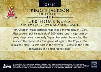 2012 Topps - Gold Standard #GS-10 Reggie Jackson Back