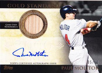 2012 Topps - Gold Standard Autograph Relics #GSAR-PM Paul Molitor Front