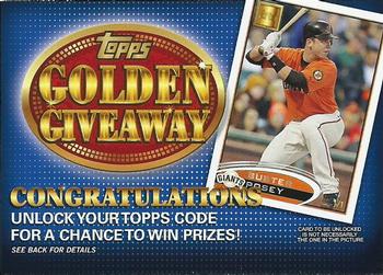 2012 Topps - Golden Giveaway Code Cards #GGC-13 Buster Posey Front