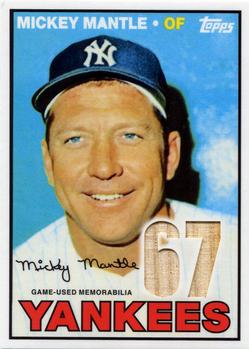 2012 Topps - Mickey Mantle Reprint Relics #MMR-67 Mickey Mantle Front