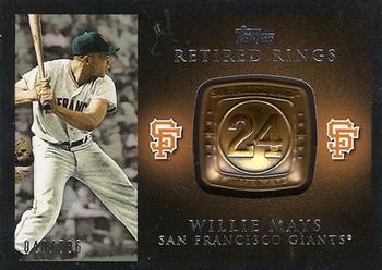 2012 Topps - Retired Rings #RR-WM Willie Mays Front
