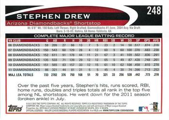 2012 Topps - Red #248 Stephen Drew Back