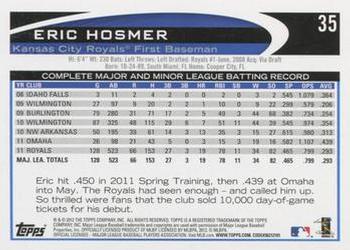2012 Topps - Red #35 Eric Hosmer Back