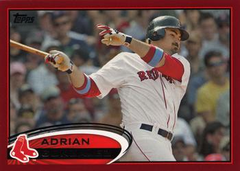 2012 Topps - Red #50 Adrian Gonzalez Front