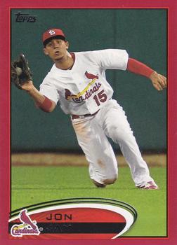 2012 Topps - Red #258 Jon Jay Front