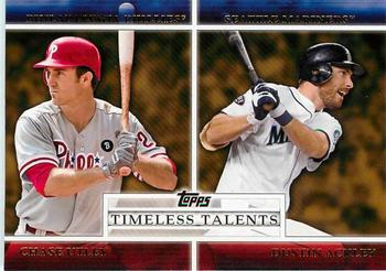 2012 Topps - Timeless Talents #TT-2 Chase Utley / Dustin Ackley Front
