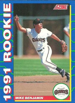 1991 Score Rookies #25 Mike Benjamin Front