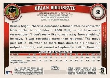 2011 Topps - Cognac Diamond Anniversary #88 Brian Bogusevic Back