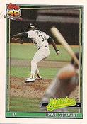 1991 Topps Cracker Jack Series Two #10 Dave Stewart Front