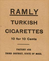 1909 Ramly Cigarettes T204 #NNO Walter Blair Back