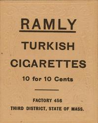 1909 Ramly Cigarettes T204 #NNO Whitey Alperman Back