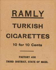 1909 Ramly Cigarettes T204 #NNO Harry Davis Back
