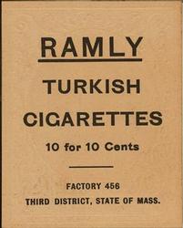 1909 Ramly Cigarettes T204 #NNO Vive Lindaman Back