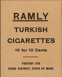 1909 Ramly Cigarettes T204 #NNO Harry Lord Back
