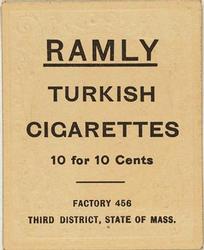 1909 Ramly Cigarettes T204 #NNO Jimmy Sheckard Back