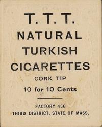 1909 Ramly Cigarettes T204 #NNO Bobby Wallace Back