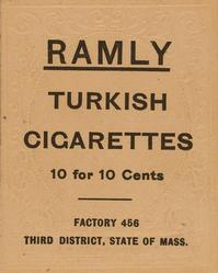 1909 Ramly Cigarettes T204 #NNO Bob Ewing Back
