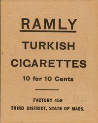 1909 Ramly Cigarettes T204 #NNO Art Fromme Back