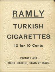 1909 Ramly Cigarettes T204 #NNO Charley O'Leary Back
