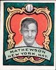 1911 Helmar Stamps T332 #NNO Christy Mathewson Front