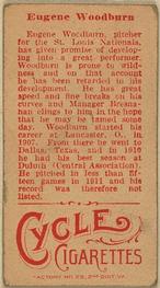 1912 American Tobacco Company Brown Background (T207) #NNO Gene Woodburn Back