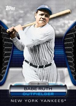 2012 Topps - Golden Moments Die Cuts Chrome #GMDC-1 Babe Ruth Front