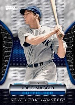 2012 Topps - Golden Moments Die Cuts Chrome #GMDC-5 Joe DiMaggio Front