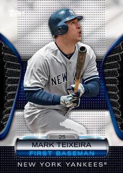 2012 Topps - Golden Moments Die Cuts Chrome #GMDC-64 Mark Teixeira Front