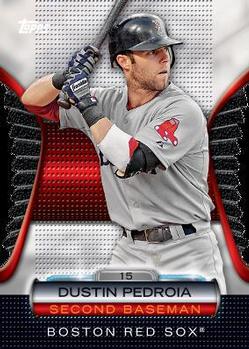 2012 Topps - Golden Moments Die Cuts Chrome #GMDC-67 Dustin Pedroia Front